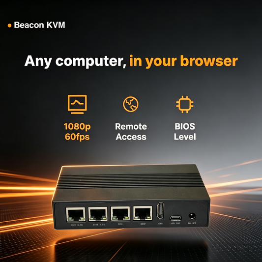IP KVM with remote access built in